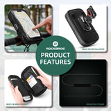 Bike Phone Mount Bag 270°Rotatable Quick Release Bike Phone Holder Handlebar Bag