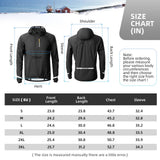 ROCKBROS Men's Waterproof Cycling Rain Jacket with Hood, Lightweight Reflective