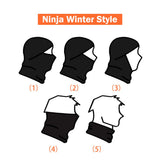ROCKBROS Men Windproof Thermal Fleece Balaclava Ski Mask Winter Cycling  Motorcycle Gear
