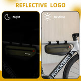 ROCKBROS Bike Frame Bag Bike Handlebar Bag Bike Bag with Large Opening Zippers 1.5L