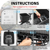ROCKBROS Bike Basket Rear Durable 30L Lightweight Cargo Basket Easy to Install