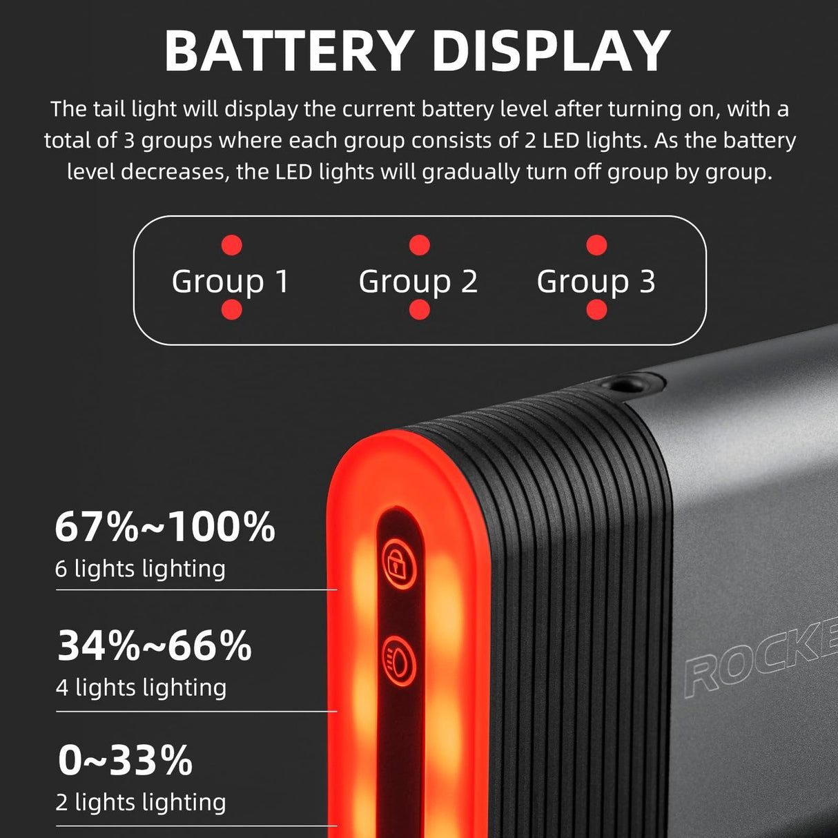 Bluetooth Lock Light Brake Sense Diurnal Light