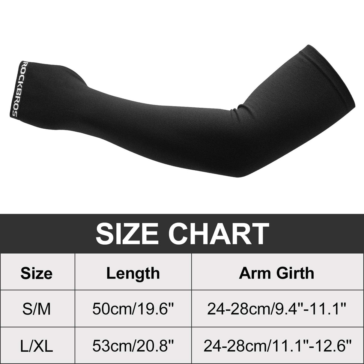 ROCKBROS Winter Knit Arm Warmers, Long Fingerless Sleeves for Women Men