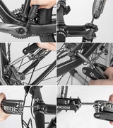ROCKBROS Bike Foldable Repair Kit 16-in-1 Multi-Function Portable Allen Wrench and Tire Lever