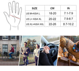 Fleece Full Finger Cycling Gloves, Motorcycle and Mountain Bike Gloves