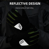ROCKBROS Windproof Winter Cycling  Padded Thermal  Gloves for Men Women