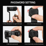 ROCKBROS Folding Bike Lock Heavy Duty Anti-Theft 4-Digit Combination Lock with Mount