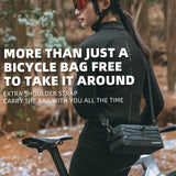 ROCKBROS Waterproof Bike Handlebar Bag Front Frame Storage Bag with Shoulder Strap