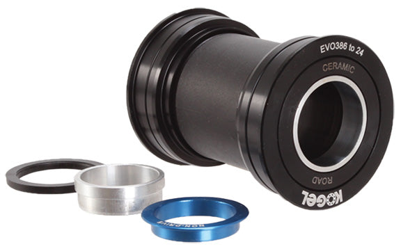 BB386EVO-24mm (Road) Alloy Bottom Bracket - Black