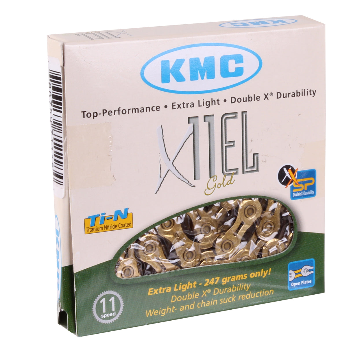 X11EL Extra Light 11sp Chain, Gold