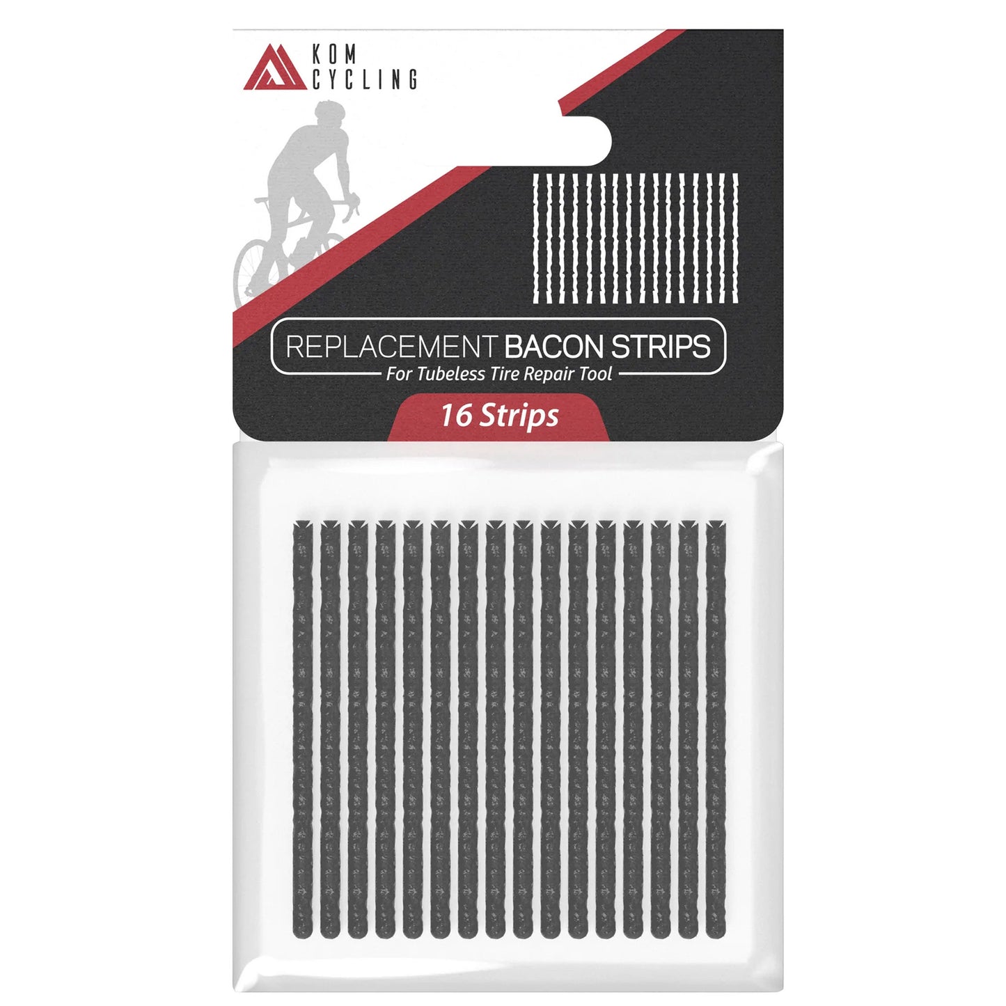 KOM Cycling Tubeless Repair Strips - 16 Piece