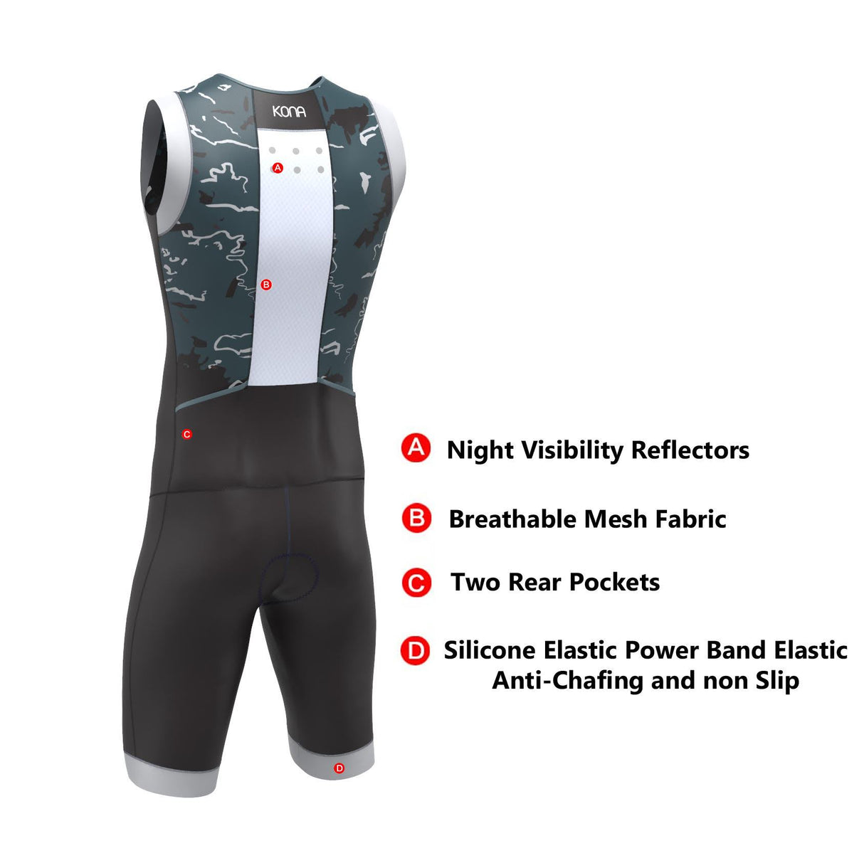 Men's Kona Assault Triathlon Race Suit