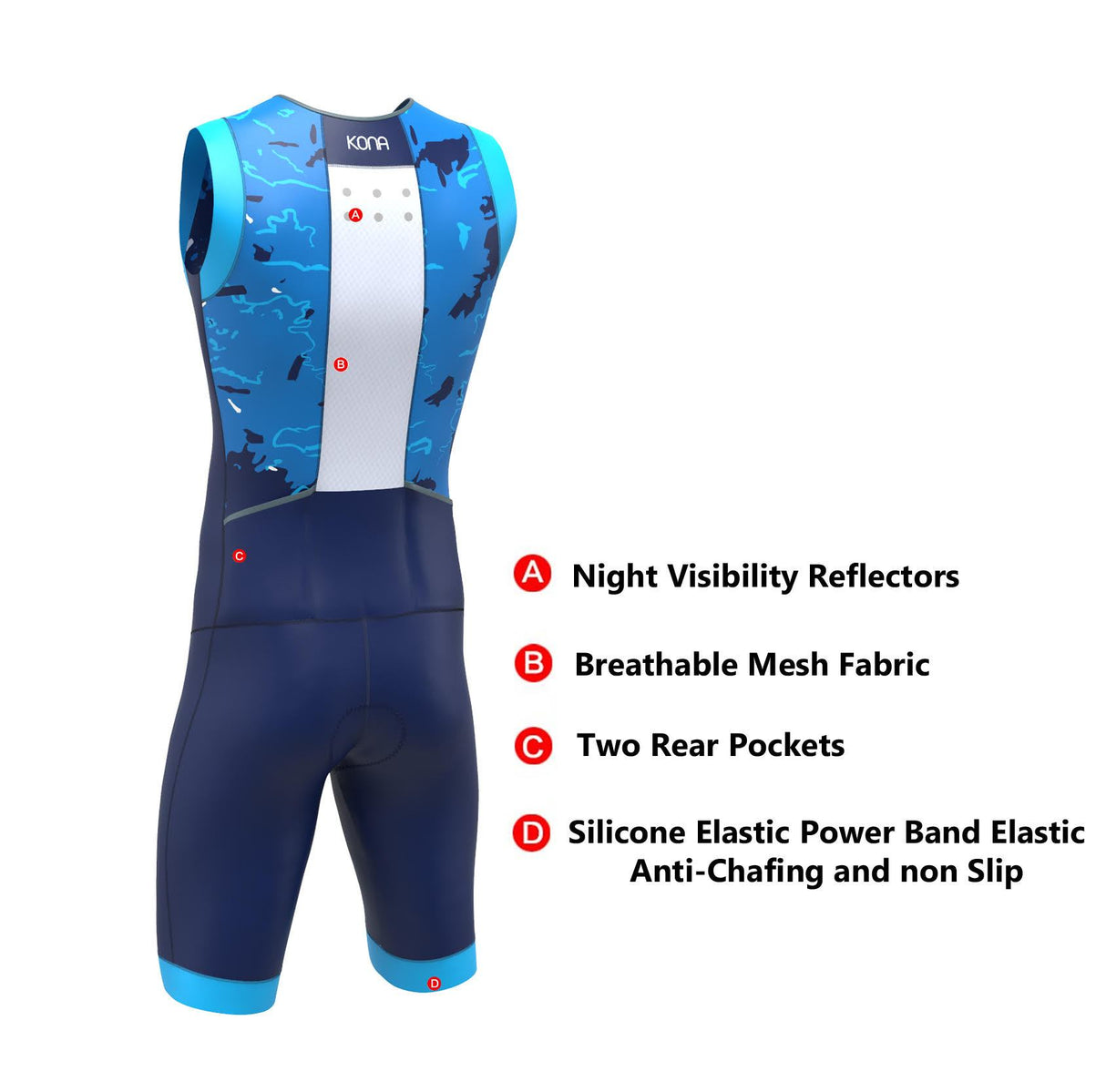 Men's Kona Assault Triathlon Race Suit