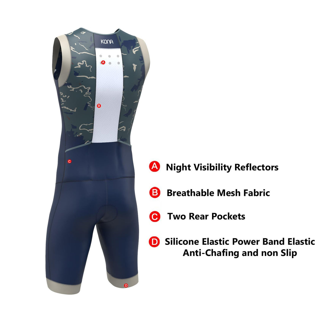Men's Kona Assault Triathlon Race Suit