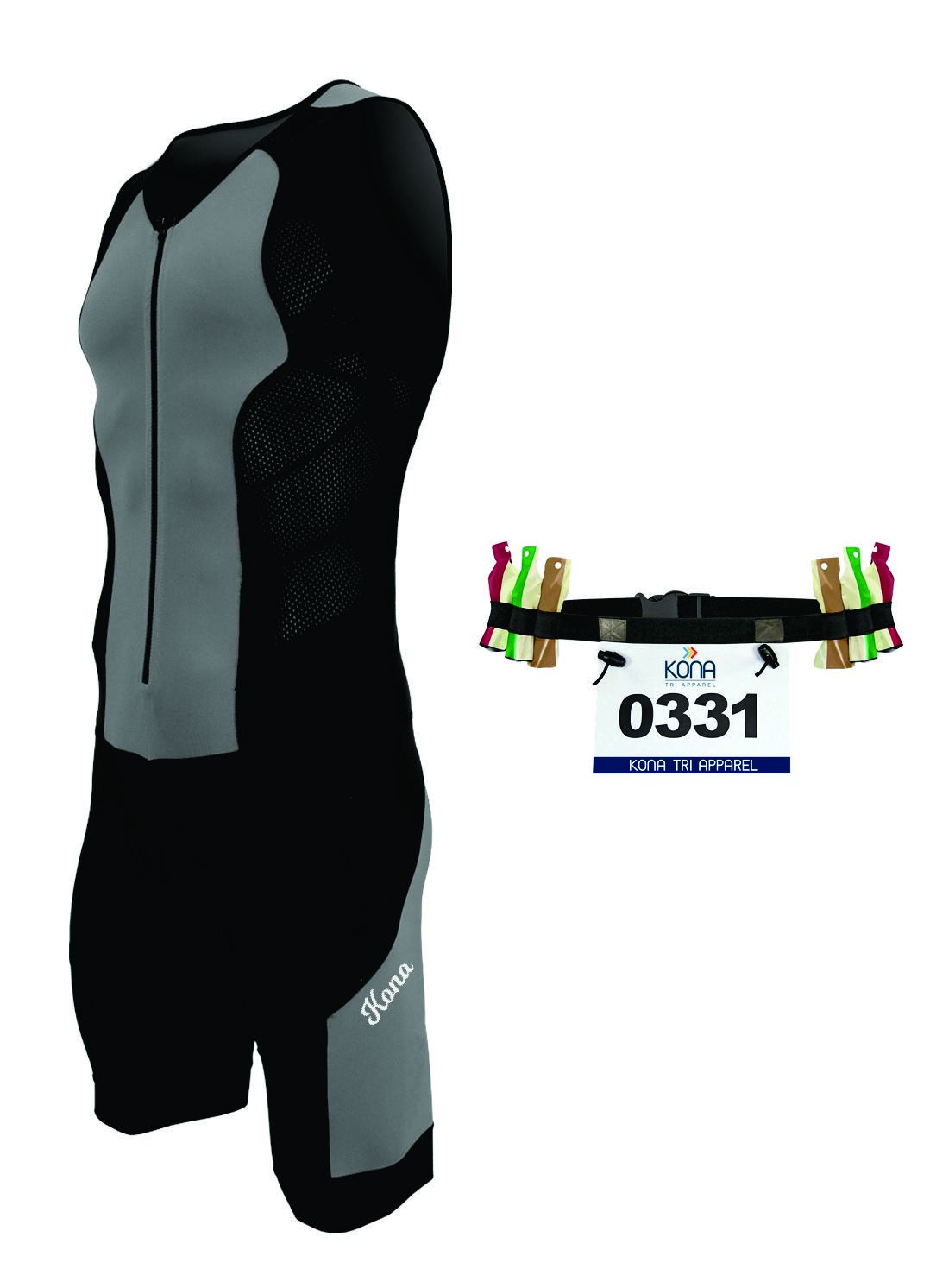 Men's Kona II Triathlon Race Suit with BONUS Race Belt