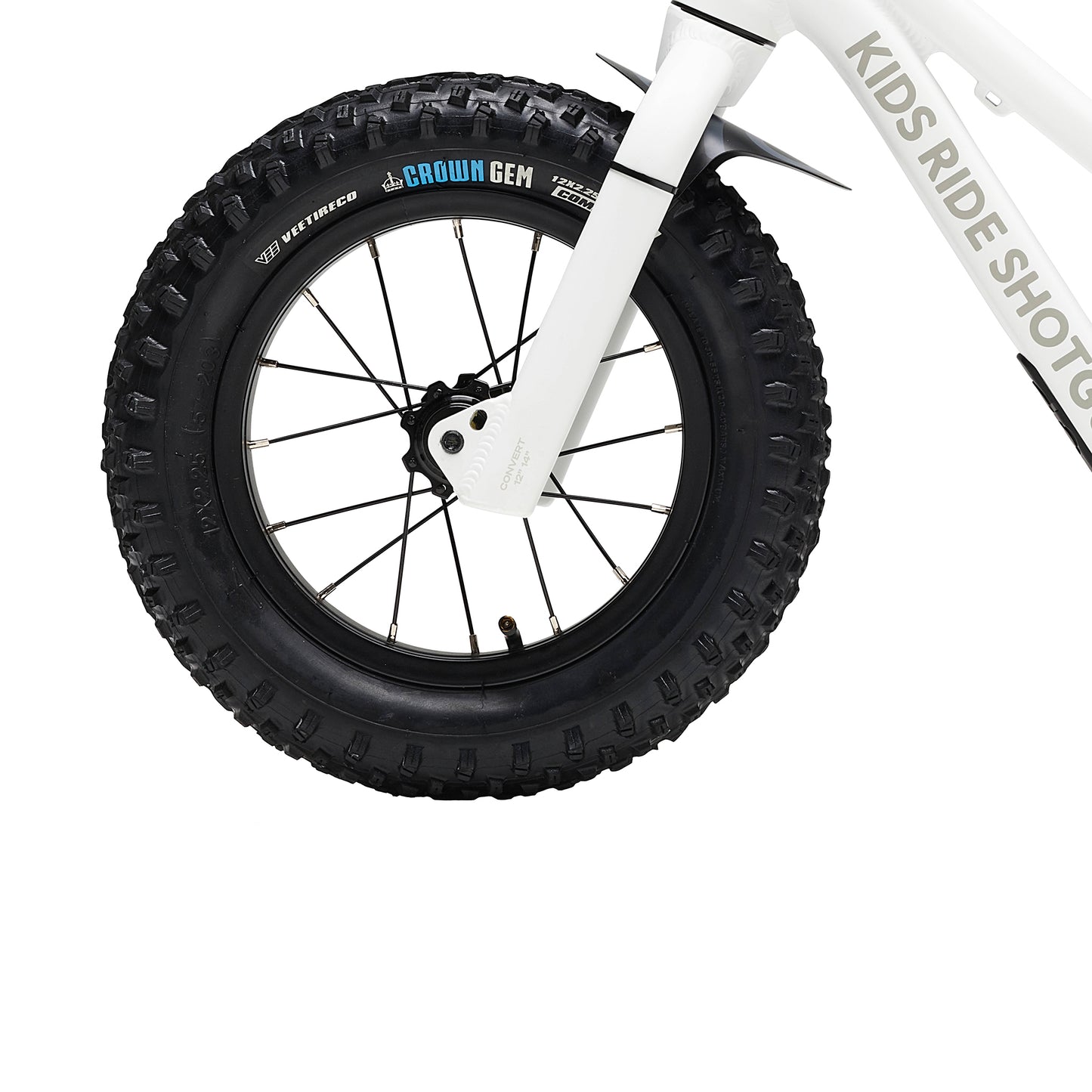 Kids Ride Shotgun Dirt Hero 12" Wheel Set - Rear Disc Tires/Tubes Included Pair