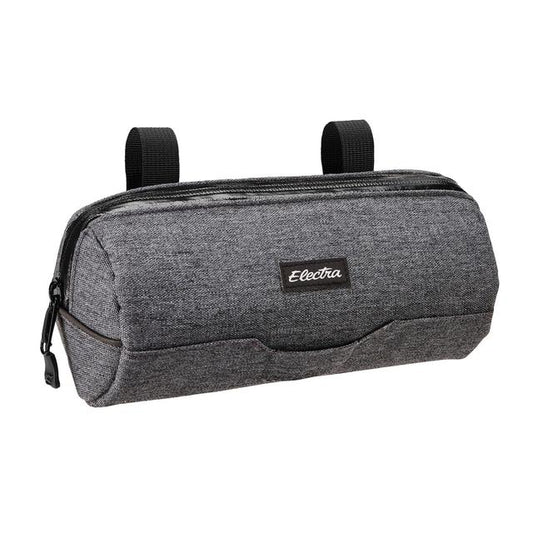 Reflective Charcoal Cylinder Handlebar Bike Bag