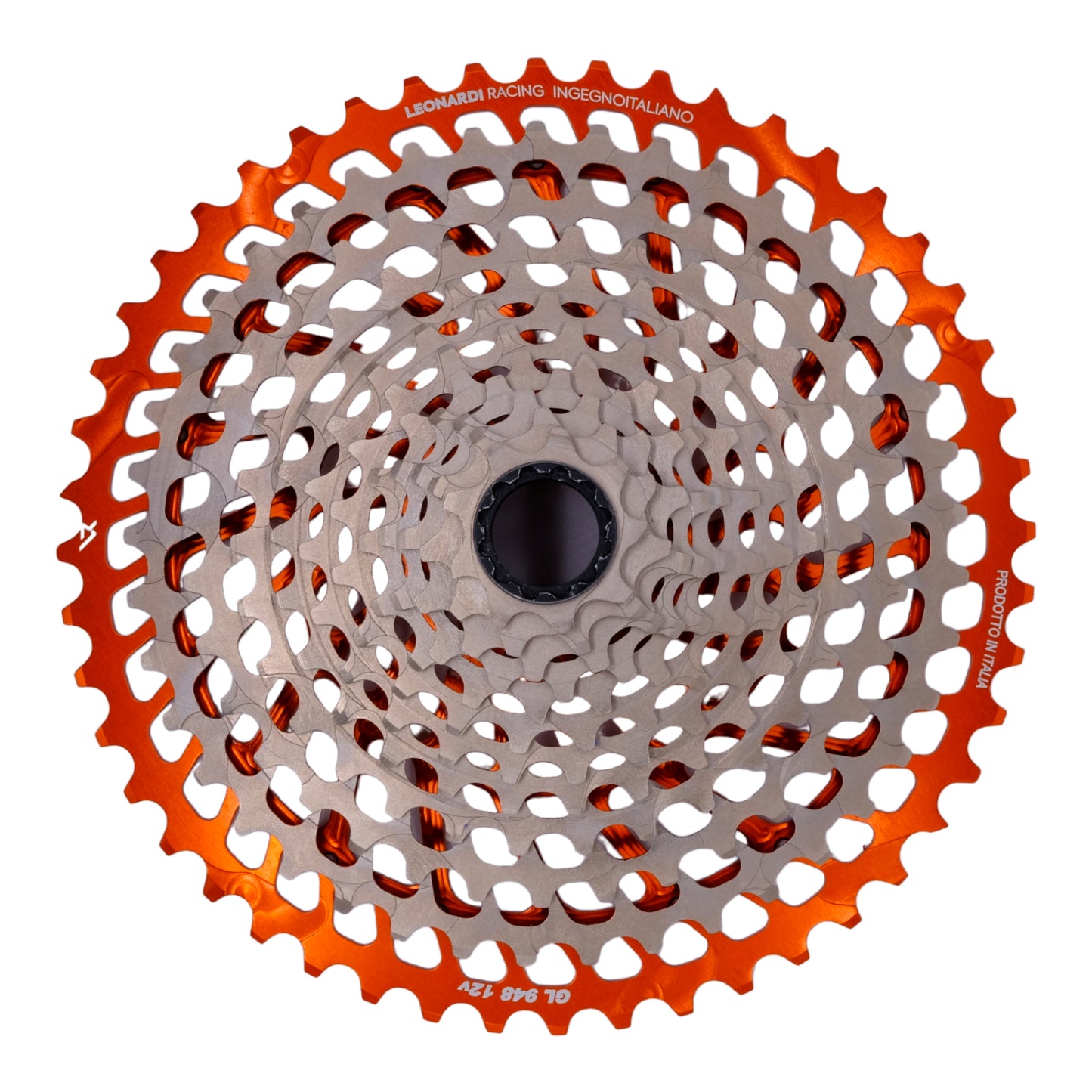 Leonardi General Lee 12sp Cassette 9-48t - Black/Orange