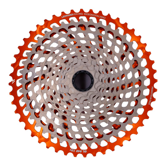 Leonardi General Lee 12sp Cassette 9-48t - Black/Orange