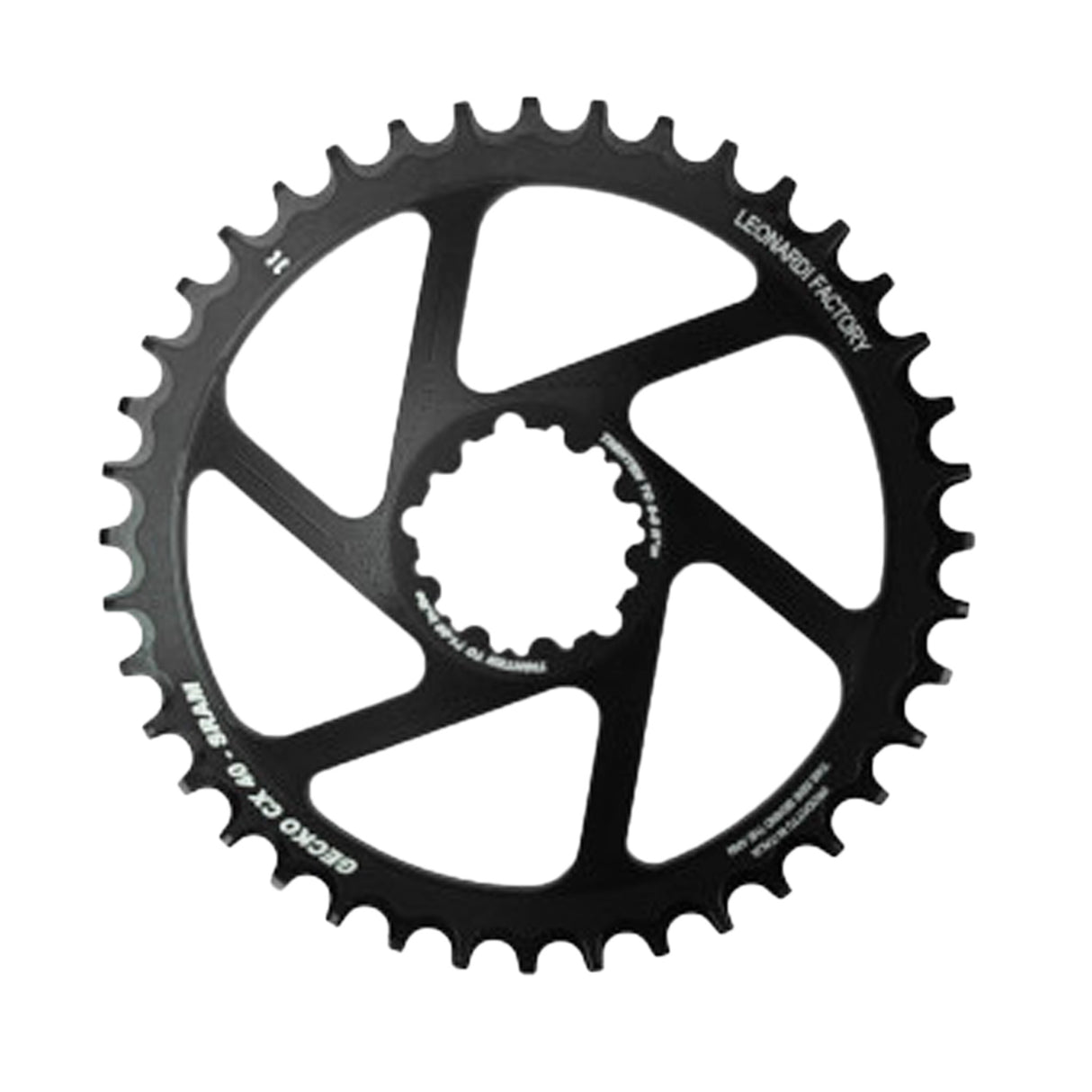 Gecko Gravel GXP Direct Mount Ring, 44t - Black