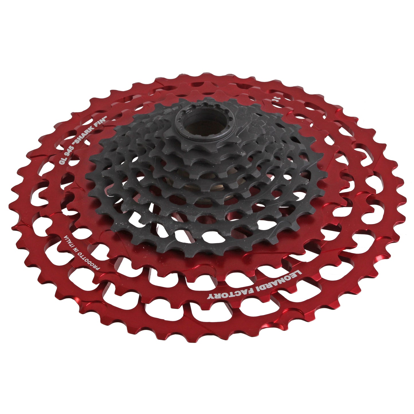 Leonardi General Lee 11sp Cassette 9-45t - Black/Red