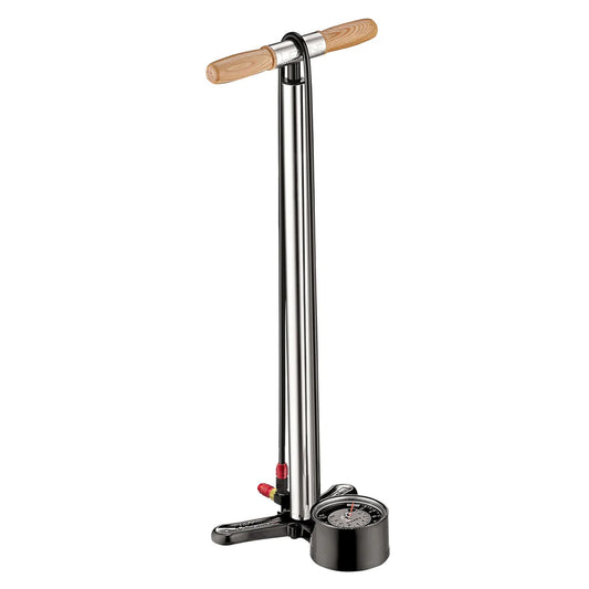 Lezyne Alloy Floor Drive Pump Standard Length: ABS-1 Chuck Silver