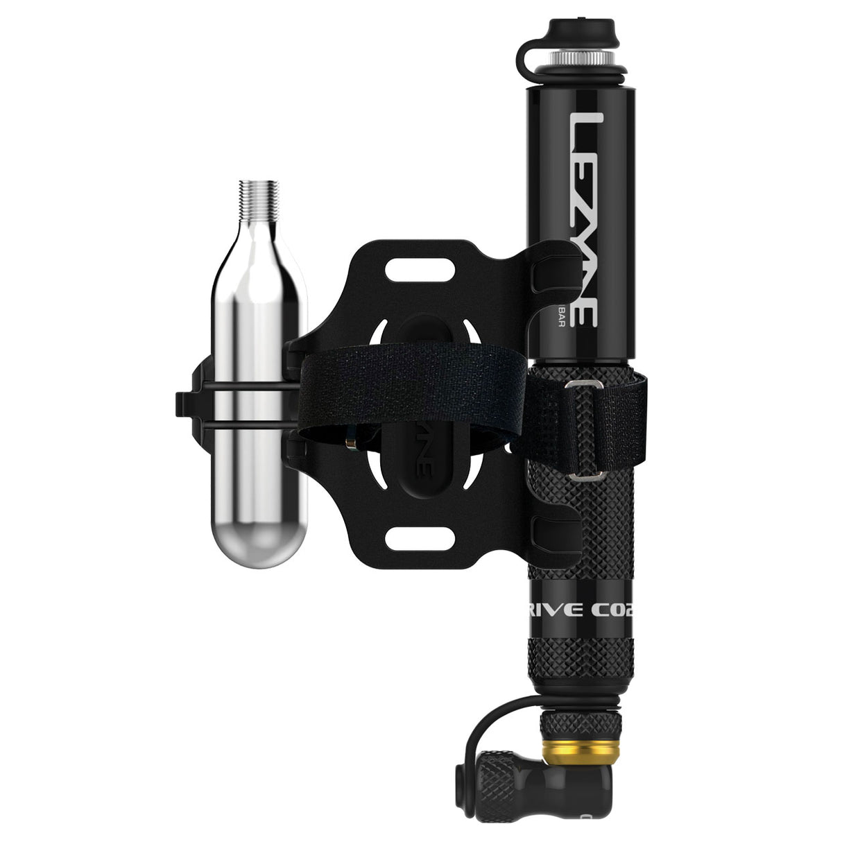 Pocket Drive CO2 Pump, Black/Gold