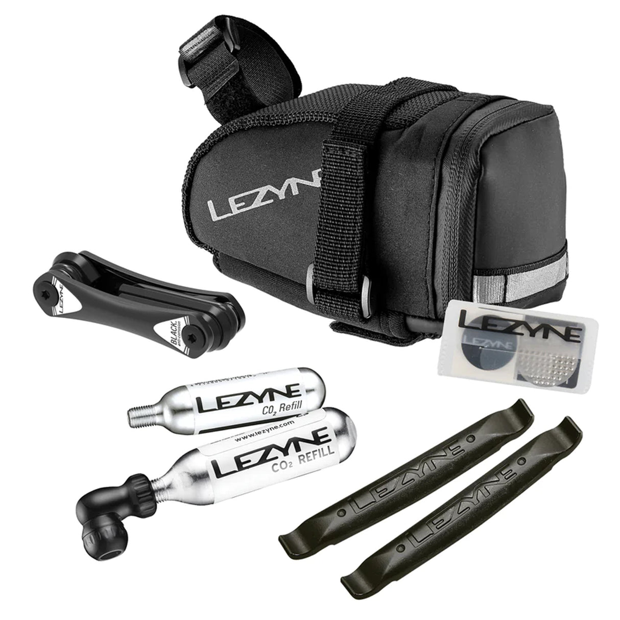 M-Caddy CO2 Saddle Bag Kit, Black