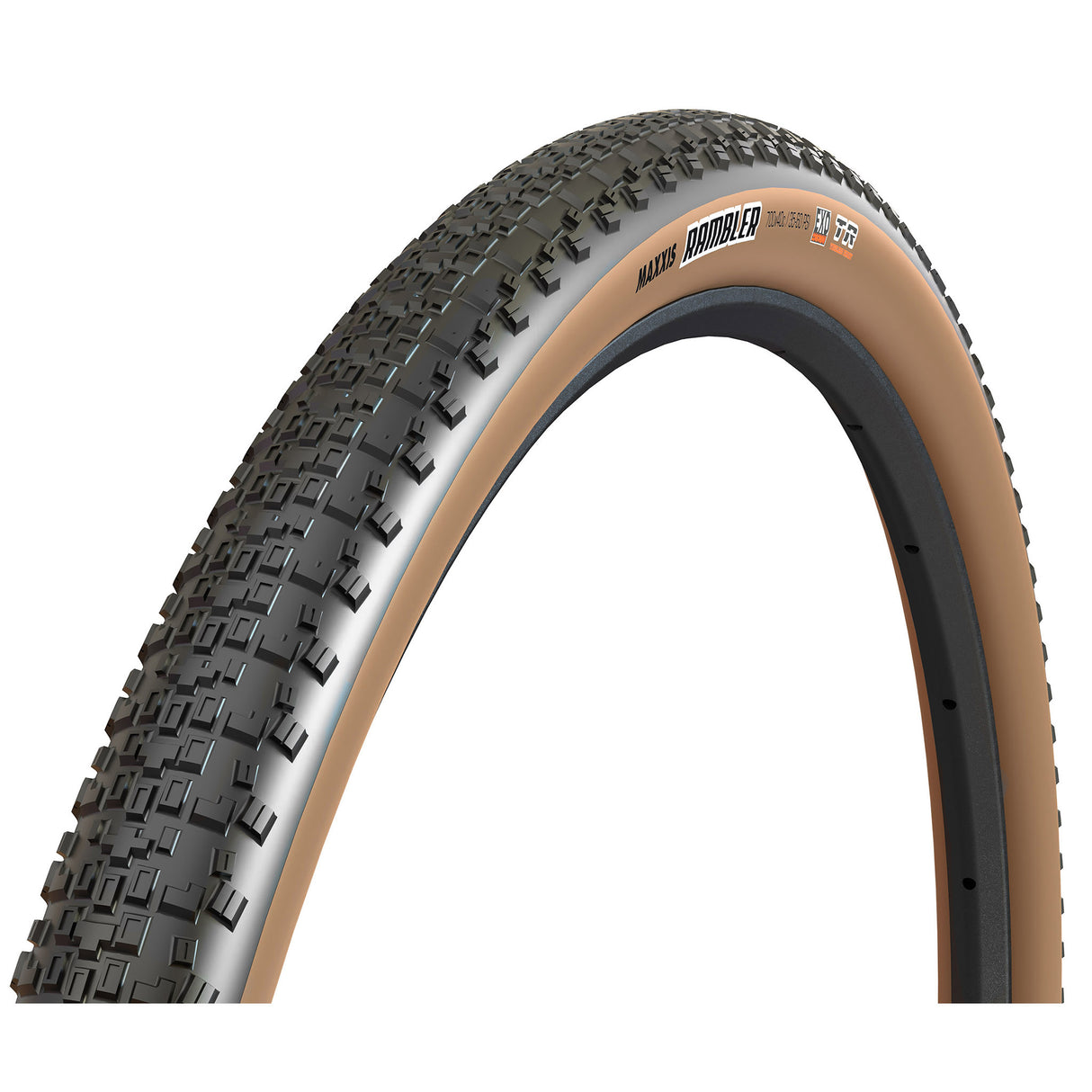 Rambler Tire, 700x45,  EXO/TR, Black/Tanwall