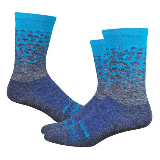 Maple LOTW Race Wool 6" Sock - Admiral/Process Blue