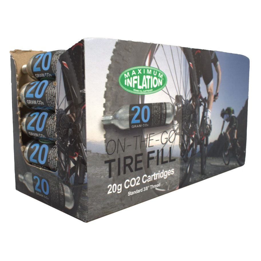 CO2 Cartridges, 3/8" threaded, 20g - 50 Pack