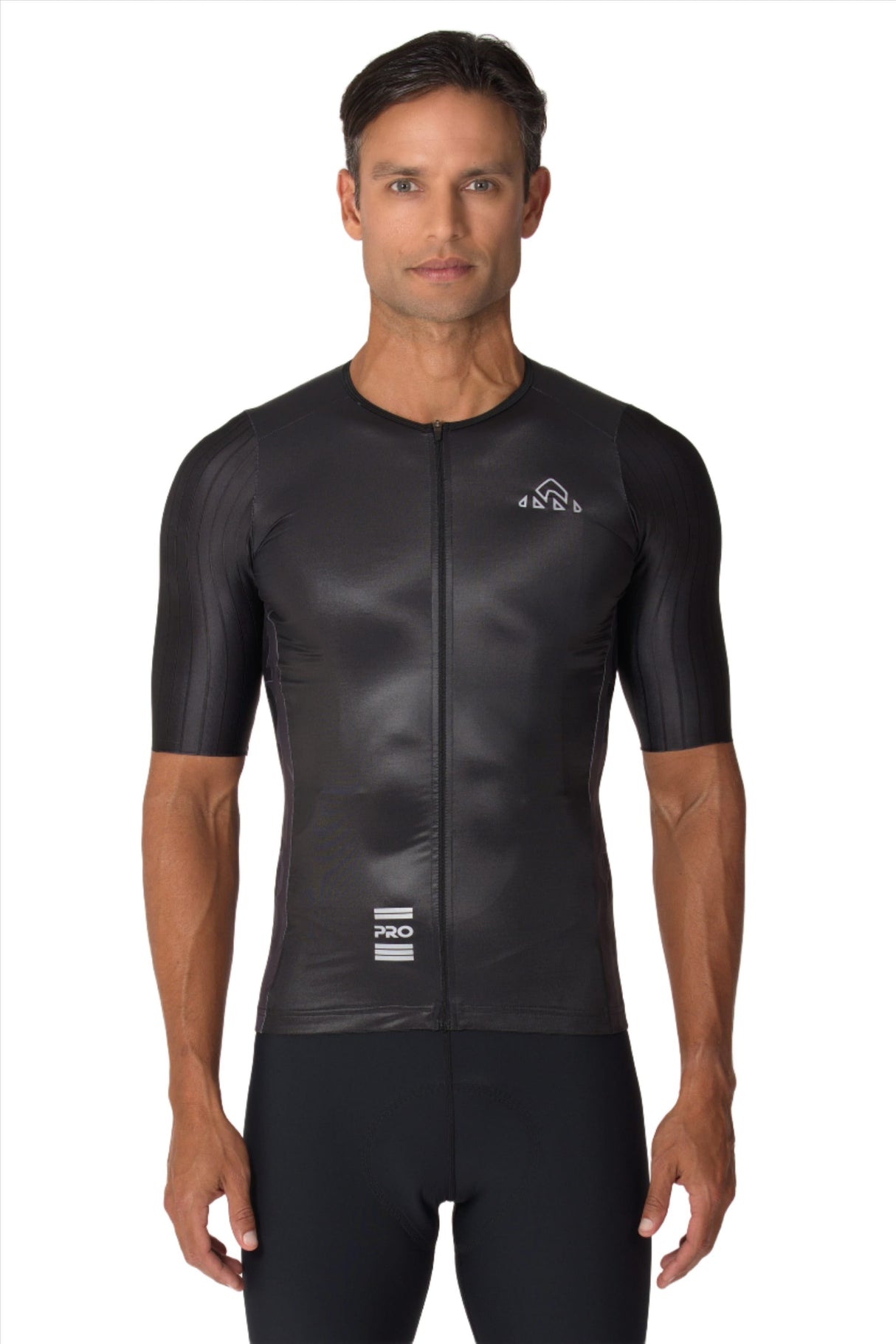 Men's Xenon X1 Black Pro Cycling Jersey