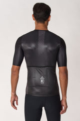 Men's Xenon X1 Black Pro Cycling Jersey