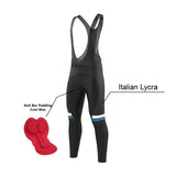 Men's Classic Black Long Sleeve Jerseys / Bib Tights