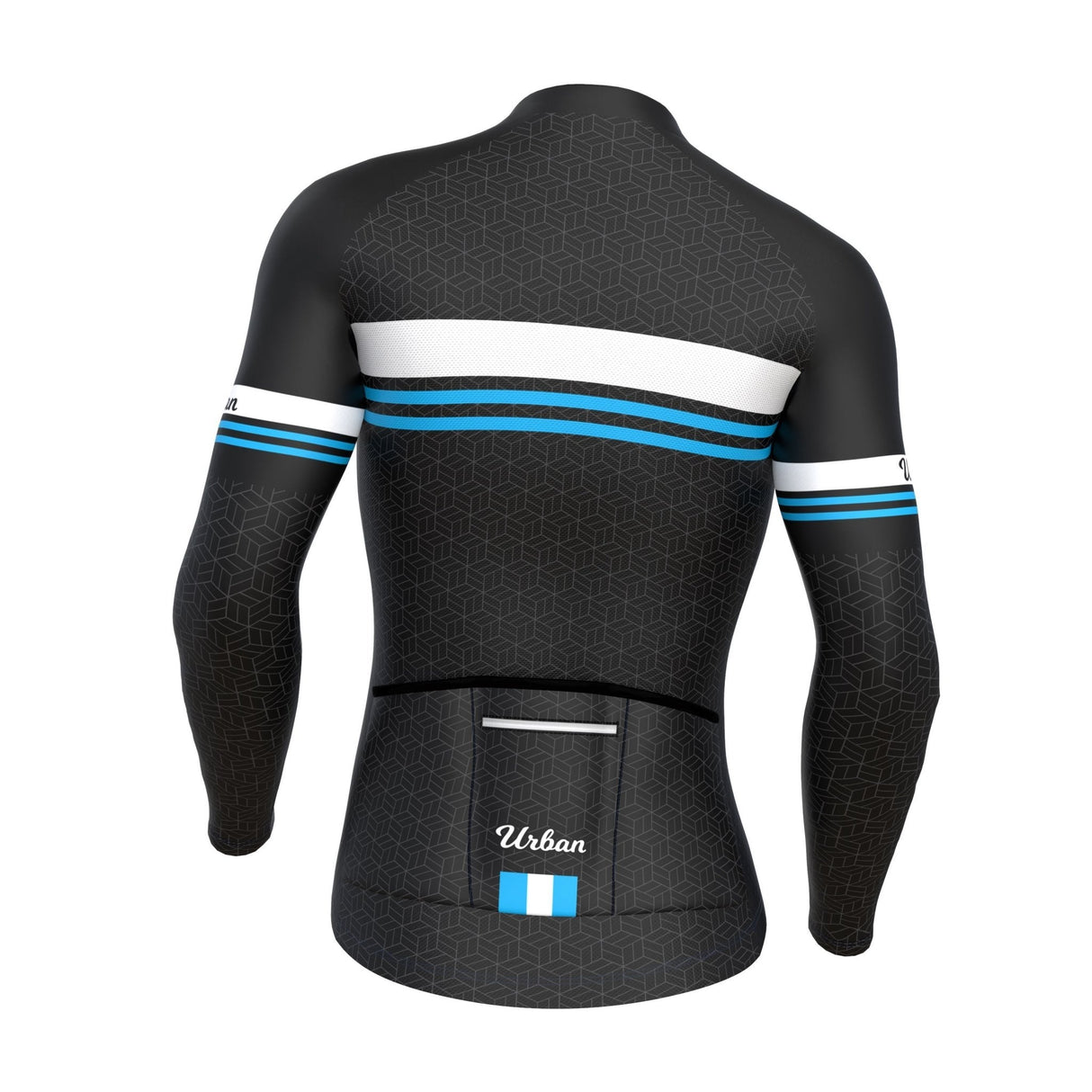 Men's Classic Black Long Sleeve Jerseys / Bib Tights