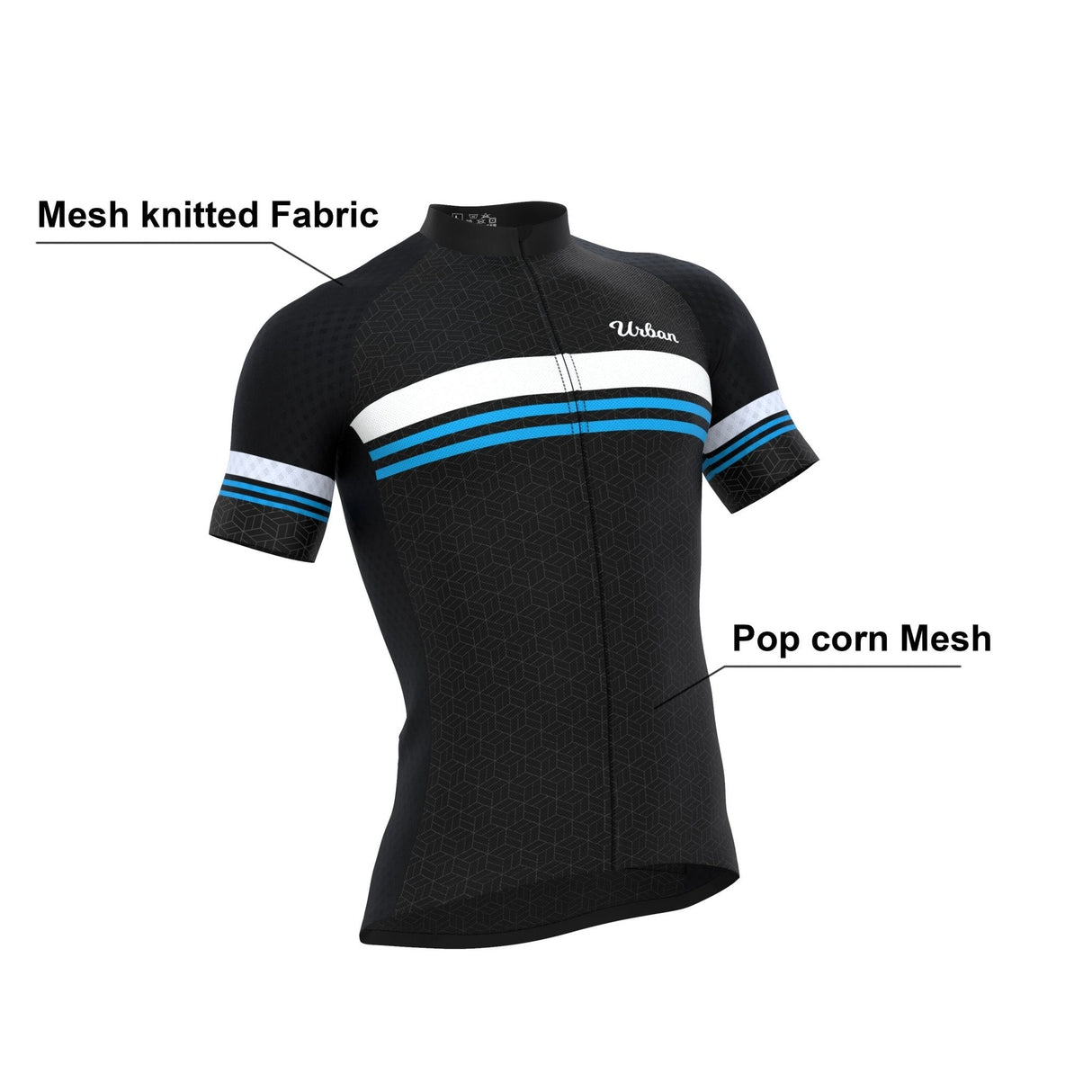 Men's Classic Black Short Sleeve Jerseys / Bib Shorts