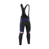 Men's Classic Blue Long Sleeve Jerseys / Bib Tights