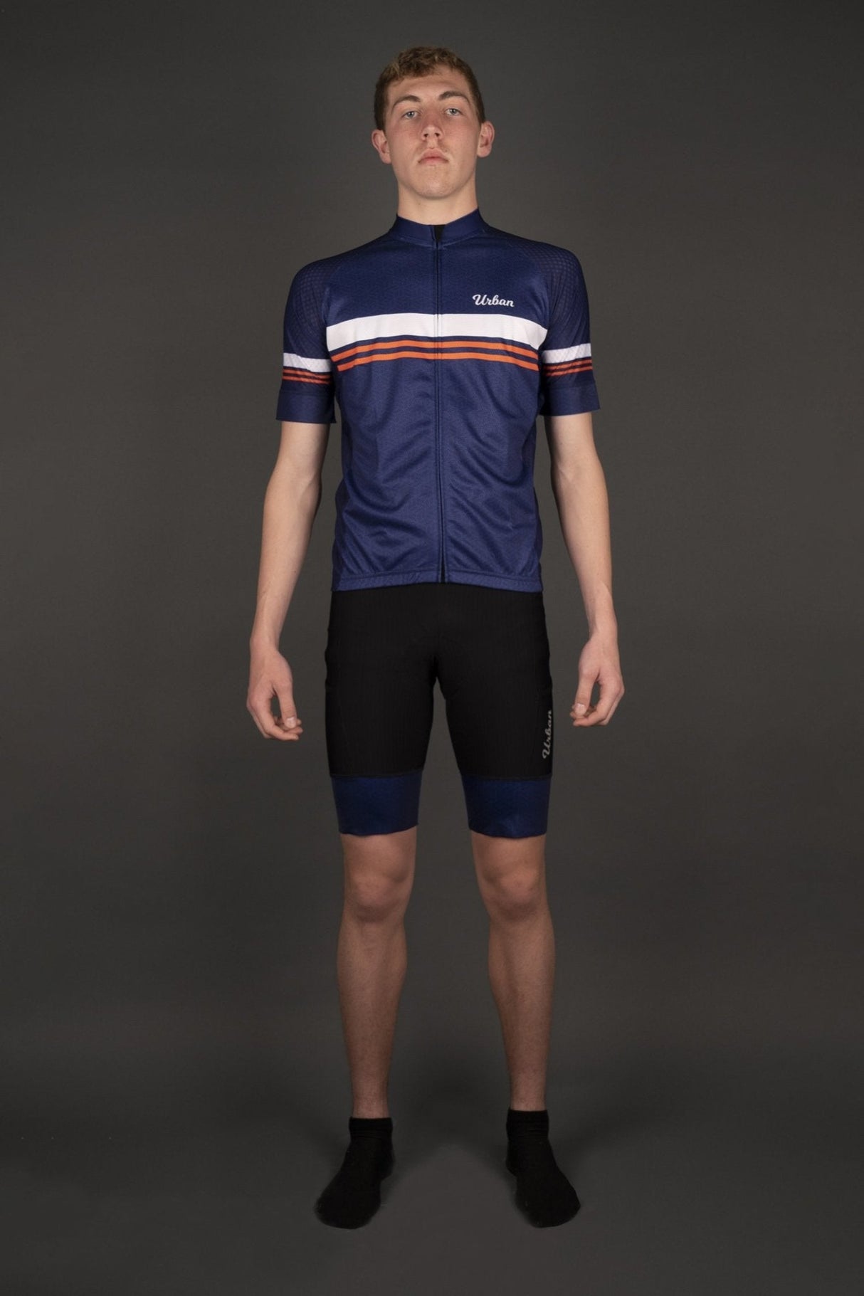 Men's Classic Blue Short Sleeve Jerseys / Bib Shorts