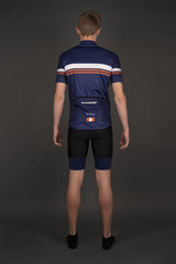 Men's Classic Blue Short Sleeve Jerseys / Bib Shorts