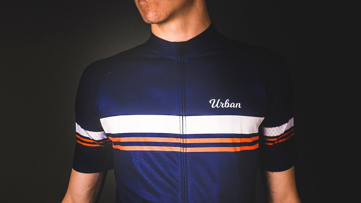 Men's Classic Blue Short Sleeve Jerseys / Bib Shorts