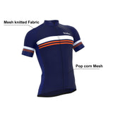 Men's Classic Blue Short Sleeve Jerseys / Bib Shorts