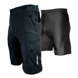 Men's Gravel Grinder Cyclocross / MTB Shorts - Flex Soft Shell Shorts with Zip Pockets and Vents