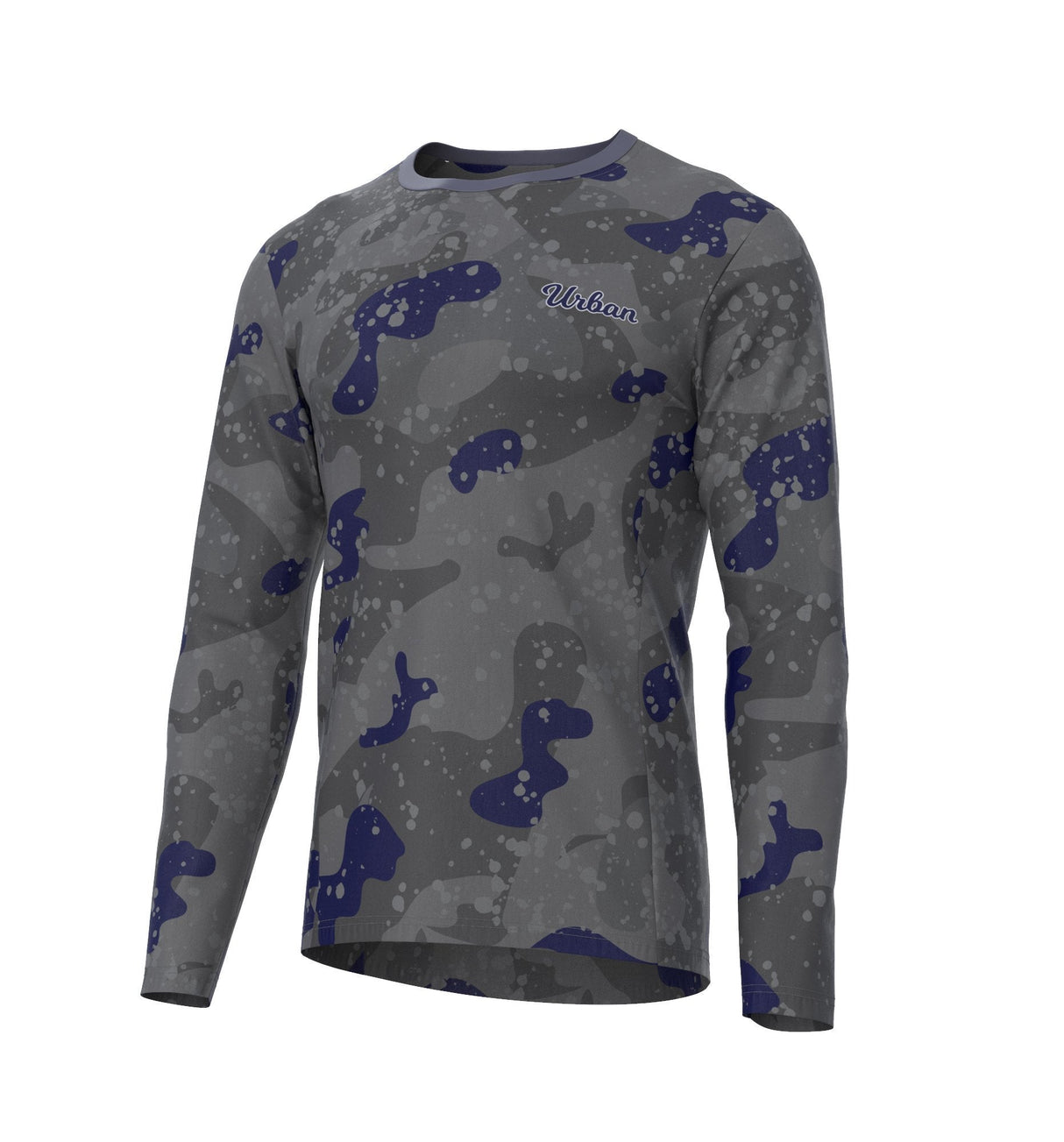 Men's Long Sleeve Camo MTB Mountain Bike Cycling Jersey