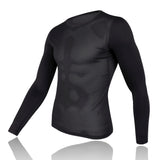 Men's Mesh Base Layer - Black Long Sleeve Cycling Undershirt