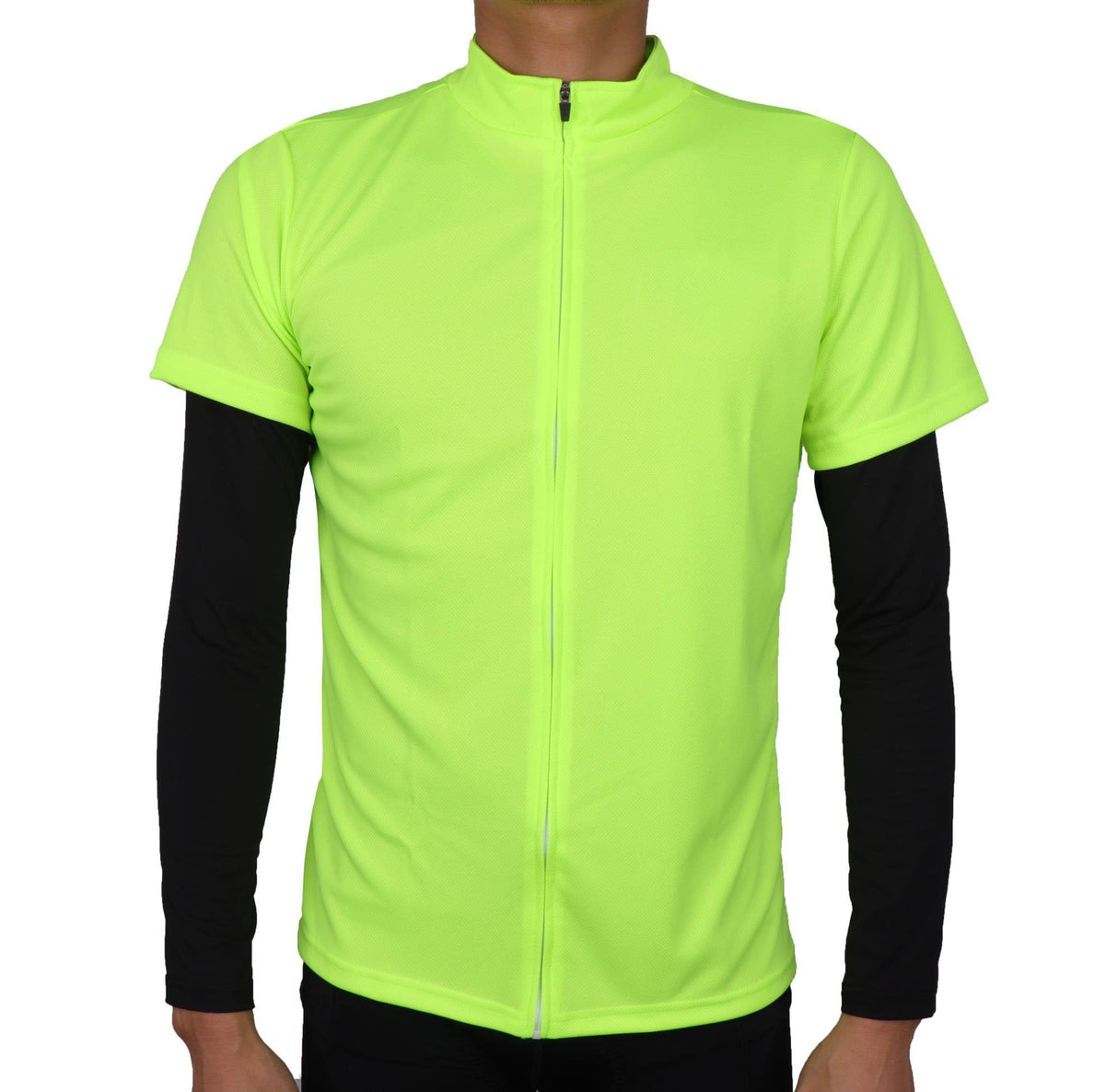 Men's Mesh Base Layer - Black Long Sleeve Cycling Undershirt