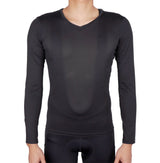 Men's Mesh Base Layer - Black Long Sleeve Cycling Undershirt