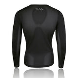 Men's Mesh Base Layer - Black Long Sleeve Cycling Undershirt