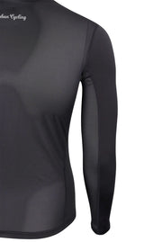 Men's Mesh Base Layer - Black Long Sleeve Cycling Undershirt