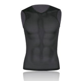 Men's Mesh Base Layer - Black Sleeveless Cycling Undershirt
