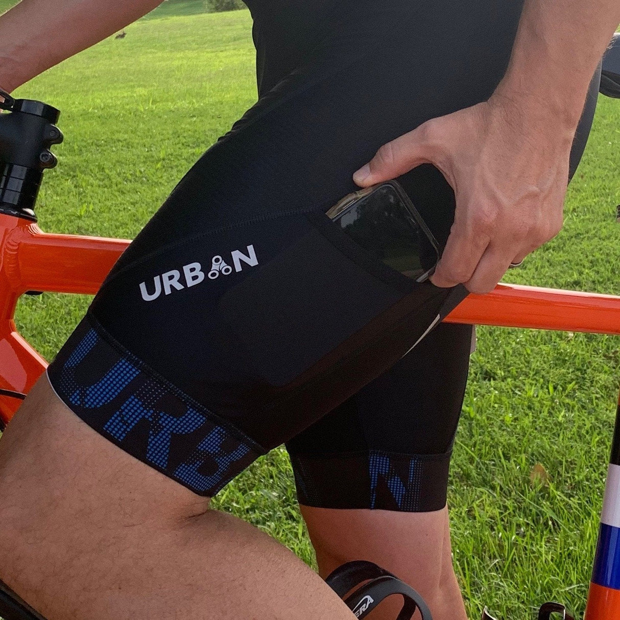Men's Pro Padded Cycling Shorts with Hidden Cargo Pockets